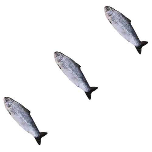 Sosoport 3 Stück Fischspielzeug Plüschpuppe Fisch Plüschtier Stoffpuppe von Sosoport