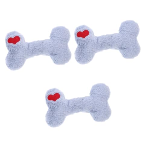 Sosoport 3St Beißspielzeug für Hunde Interactive Dog Toys interaktives Spielzeug Welpenknochen Kauspielzeug für Welpen quietschendes Spielzeug für kleine Hunde Interaktives Hundespielzeug von Sosoport