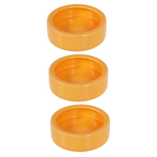 Sosoport 3St Futternapf für Garnelen slico aquarien Mehrzweck alutisch schwimmende Essen Futterspender Fütterung Schüssel Mehlwürmer Halter schleichtiere Futterbecken für Garnelen Orange von Sosoport