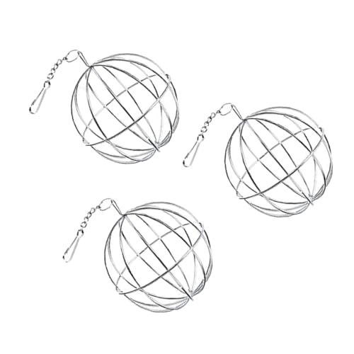 Sosoport 3St Futterspender für Grasbälle Hasenfutterspender hängender Grasständer Grasball für Nagetiere Heuraufe für Meerschweinchen Futterspender für Kaninchen Futterbälle für Haustiere von Sosoport