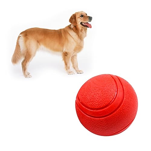 Sosoport 3St Hundespielzeug knete Spielzeug knetspielzeug tschukball Dog Toys Hunde erziehung Gummiball Spielzeug für Hunde dogball Hundeball trainieren Haustier Hund Spielzeug rot von Sosoport