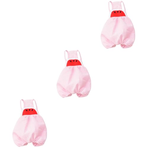 Sosoport 3St Haustierhose Mädchenkleidung Pyjamas para Hundehemden aussetzen Welpengeschirr Party-Hundehose Hund Kleid Tuch Kleiner Hund Hundekleidung Hinterbeine Hosenträger Gurt Rosa von Sosoport