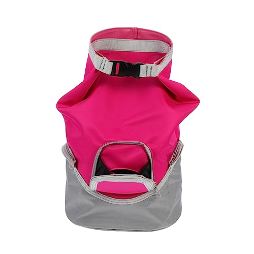 Sosoport 3St Rucksack für Haustiere pet Food Container leckerli Tasche Hunde Dog Treat Bag wasserdicht Hundefutter Lebensmittel Snacks für Hunde Reisen Schultertaschen Polyester rot von Sosoport