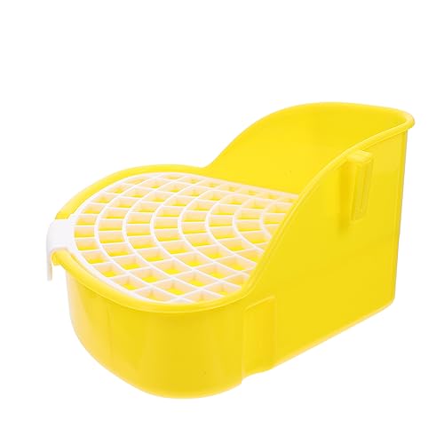 Sosoport 3er-Box Kaninchentoilette Igel Haustier Schublade Töpfchen Hamsterkäfig Kaninchenstreu Töpfchentrainer Für Meerschweinchen Chinchilla-tablett Haustiere Hase Baby Plastik Dreieck von Sosoport