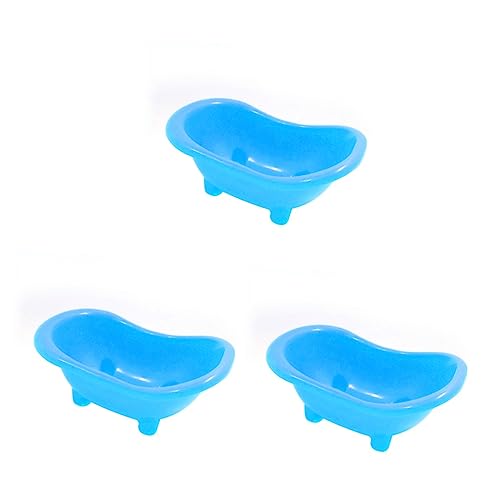 Sosoport 3st Badewanne Für Haustiere Kleintierbadebecken Hamster Badewanne Hamsterbadewanne Blue von Sosoport