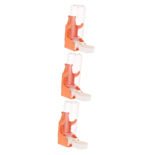 Sosoport 3st Kaninchentrinker Auslaufsichere Wasserflasche Trinkset Für Hunde Frettchen Wasserflasche Tierwasserflasche Wasserspender Für Hamster Futterautomat Für Kaninchen Aber Pp Orange von Sosoport