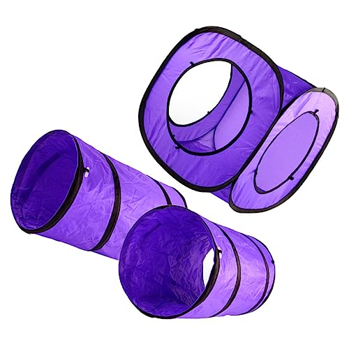 Sosoport 3st Katzentunnel Spielen Katzenhaus Tunnelspielzeug Für Haustiere Rohrspielzeug Für Haustiere Spielzeug Für Hamster Interaktive Katze Kätzchen Röhre Netz Polyester Violett Sosoport 3st Katzentunnel Spielen Katzenhaus Tunnelspielzeug Für Haustiere Rohrspielzeug Für Haustiere Spielzeug Für Hamster Interaktive Katze Kätzchen Röhre Netz Polyester Violett von Sosoport