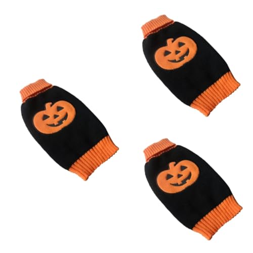 Sosoport 3st Welpenpullover Halloween-hundekostüm Hüte Süße Hundekleidung Süßer Pullover Hundekostüme Für Große Hunde Hundemantel Großes Hundeshirt Strickzubehör Hut Bluse Hündchen Haustier von Sosoport