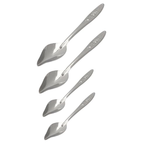 Sosoport 4pcs Papagei Feeder Hand Fütterung Löffel für Baby Papageien Edelstahl Vögel Fütterung Löffel von Sosoport