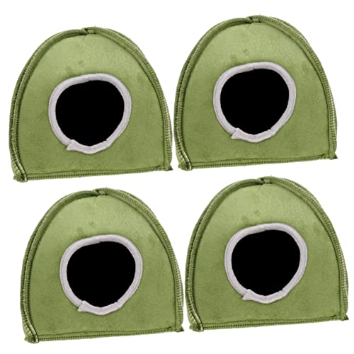 Sosoport 4 Stück Hamsternest Betthamster meerschweinchen schlafnest Warmer Hamster Kleintierversteck hamsterbett nagerhaus Chinchilla-Accessoire Hamsterversteck für drinnen Schwamm von Sosoport