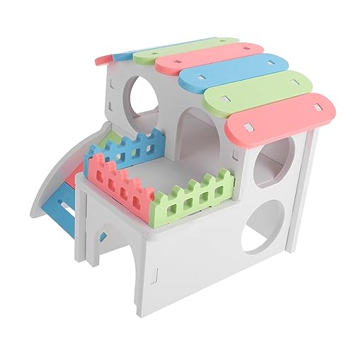 Sosoport 4 Stück Hamsternest Hamster-Spielzeug Kleintierversteck Eichhörnchenhaus Im Freien Hamsterhaus Hamsterzubehör Hamsterbett Kleines Tier Spielzeug Für Hamster Hawaii Chinchilla PVC von Sosoport