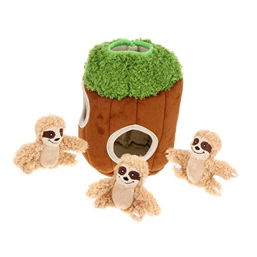 Sosoport 4 Stück Haustier Spielzeug Hundespielzeug für kleine Rassen Hunde quietschendes Plüschtier Interactive Dog Toys interaktives Spielzeug Rätsel Spielzeuge Hund sucht Spielzeug Puzzle von Sosoport