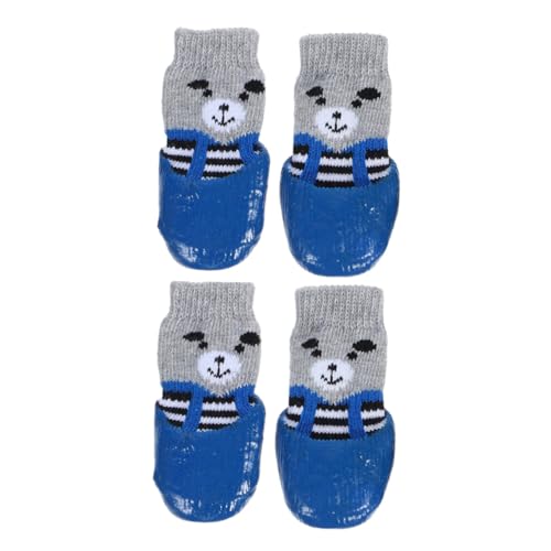 Sosoport Haustier Socken Hund Socken 4 Stücke Nicht-komfortable Atmungsaktive Material Austauschbare Hund von Sosoport