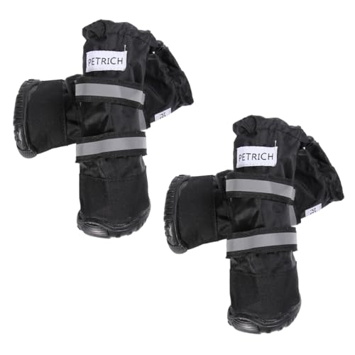 Sosoport Hundeschuhe Schnee-Wanderstiefel Für Welpen 4er-Pack Hundeschuhe Stiefeletten Für Hunde von Sosoport