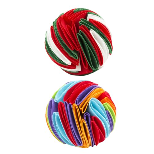 Sosoport 4 Stück Hundeschnüffelball Interactive Dog Toys Hunde suchspielzeug schnüffeldecke für Hunde Auslaufspielzeug für Haustierfutter Kätzchen Spielzeug Lebensmittelspielzeug der Hund von Sosoport