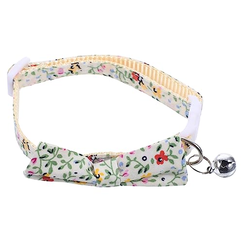 Sosoport 4 Stück Verstellbares Haustierhalsband seidenband bändchen rot dekoratives Katzenhalsband schmücken verstellbares Hundehalsband der Hund kleine Sonnenblume Zubehör Polyester-Nylon von Sosoport