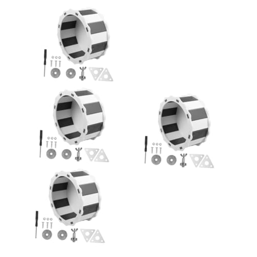 Sosoport 4 Stück Laufrad für Hamster lautloses Rattenrad Igel Hamsterzubehör Hamster Spielzeug Spielzeuge Chinchilla-Rad Chinchilla-Laufrad Sport Hamsterbedarf stumme Übungsrad von Sosoport