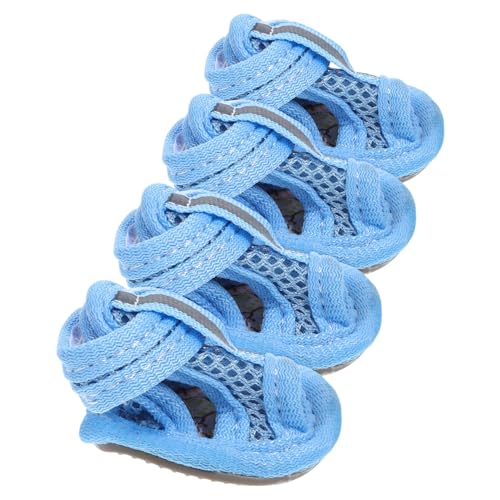 Sosoport Hundesandalen Haustierschuhe 4er-Pack Atmungsaktives Mesh Bequem Für Hunde Größe 1 von Sosoport