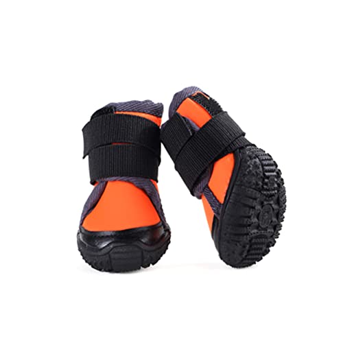 Sosoport 4 Stück Protect schutzzelt Winters sichschutz knoche Haustierschuhe Outdoor-Schuhe für Hunde klein Hundeschuhe Outdoor-Schuhe für Haustiere rutschfest Warme Schuhe Haustierzubehör von Sosoport