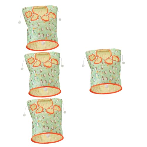 Sosoport 4 Stück Tunnelspielzeug Für Katzen Katzenspieltunnelspielzeug Gelangweiltes Bohrbeutel-haustierspielzeug Kaninchentunnel Hamstertunnel Katze Spielt Haustier Katze Polyestertuch von Sosoport
