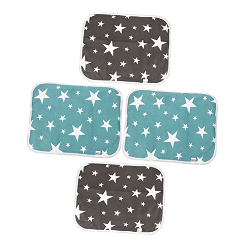 Sosoport 4 Stück pet pinkelmatte Hamster Bedding Cage Liners Pet Pee Pad Hamster-PIPI-Pads Eichhörnchen-Matte Wiederverwendbare hamstereinstreu Käfigauskleidung Polyesterfaser füllen von Sosoport