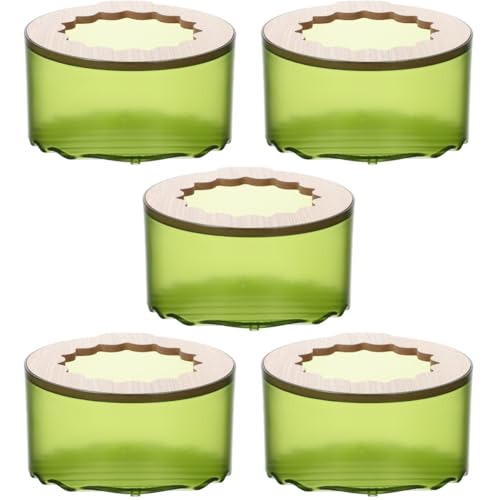 Sosoport 5St Hamster Toilette Hamsterspielzeug Kaninchenspielzeug Rosa Hamsterkäfig Haustier badewanne Hamstersand Hamster klo Hamster sandbad Rattentoilette Hamsterbadewanne ABS， Green von Sosoport