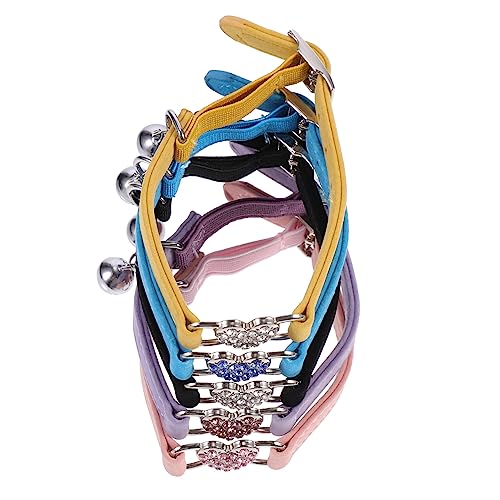 Sosoport Stirnband 5St Haustierhalsband hundegeschenk hundezubehör Strass Halskette Bandanas für kleine Hunde Welpenhalsbänder Welpenhalsband Haustier nhalsband Glockenhalsband für n Liebe von Sosoport