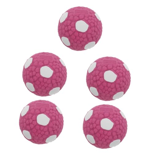 Sosoport 5St Hundespielzeugball interaktives Spielzeug knete Spielzeug Kauspielzeug für Welpen Outdoor-Spielset Hundespielzeug für Aggressive Kauer Kleiner Rassen Beißball für Hunde Gummi von Sosoport