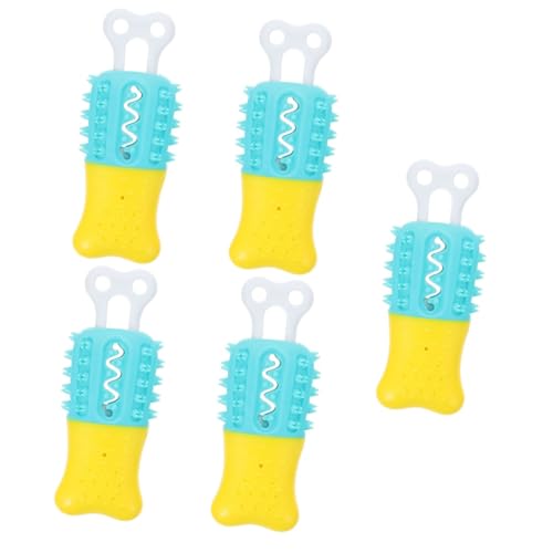 Sosoport 5St Kauende Hundezahnbürste interaktives quietschendes Spielzeug Backenzahn-Spielzeug für Haustiere Interactive Dog Toys Dog chew Toy Spielzeuge Hundetrainingsspielzeug der Hund von Sosoport