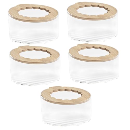 Sosoport 5St Kleine Hamster wanne klarer Behälter transparentes PP-Sandbadehaus Hamstersandbad Hamster klo Hamster sandbad Meerschweinchen verbirgt Sich Badewannenhalter für Meerschweinchen von Sosoport