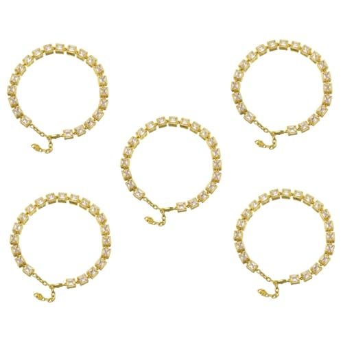 Sosoport 5St kubanisches hundehalsband Halsband für Welpen Hund Bling Halsband hundegeschenk hundezubehör Halskette Golddekor hundehalsband Goldkette Hund Kette Halsband Hundeleine von Sosoport