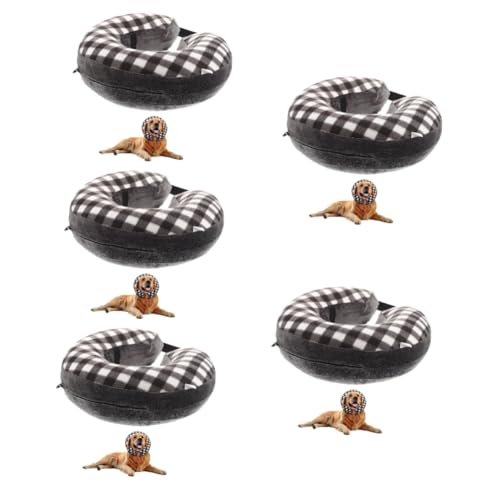 Sosoport 5st Elisabeth Kragen Halskegel Für Hunde Erholung des Hundes Hund Schutzkegel Donut-Halsband Für Haustiere Hundekegel Für Mittelgroße Hunde PVC von Sosoport