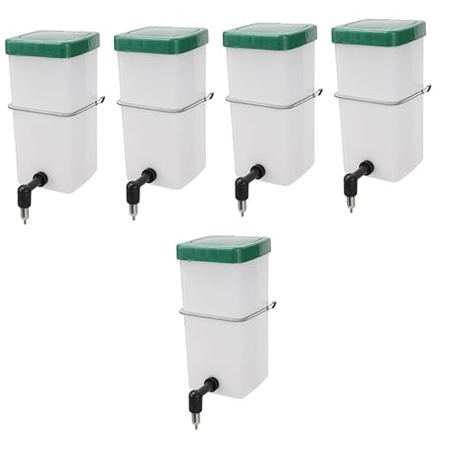 Sosoport 5st Hängender Trinkbrunnen Automatische Tränke Tierische Automatische Wasserflasche Hängende Flasche Für Haustier Wasserhalter Für Kleine Haustiere Heimtierbedarf Hasenbrunnen PVC von Sosoport