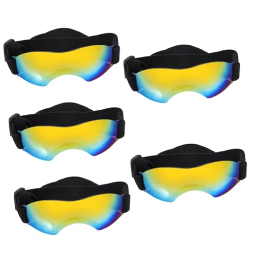 Sosoport 5St Haustier Brille Plastikgläser Sonnenbrille Sommerbrille für Haustiere Welpenbrille Haustier Coole Brillen Haustierbrille klein Haustierzubehör große Katze Brille STK von Sosoport