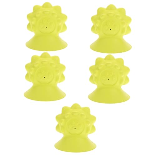 Sosoport 5St Hundespielzeug interaktives molares Spielzeug Welpenspielzeug in Fruchtform Interactive Dog Toys augplatte Spielzeuge interessantes molares Spielzeug Haustier Spielzeug Obst von Sosoport