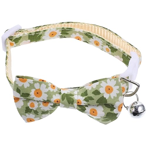 Sosoport Katzenhalsbänder 5St entzückendes Katzenhalsband verstellbares Welpenhalsband Cartoon-Hundehalsband tragbar Zubehör kleine Sonnenblume schmücken Krawatte Polyester-Nylon von Sosoport