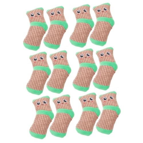 Sosoport 6 Paare Spielzeug Plüschtiere Themberchaud-Plüsch ausgestopftes -Plüschtier Welpe Interaction Health pet Socken Ablenkungssocke für Hunde Hund quietscht Haustier Indoor-Hund von Sosoport