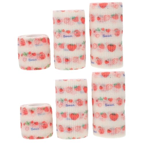 Sosoport 6 Rollen Anti-Schmutz-Verband für Hunde Hundeschwanzbandage Vet Wrap für Pferd Katzenverband Selbstklebende Bandage Haustier Verband Klebeband für Hunde Hundeband Vlies von Sosoport