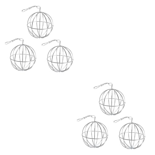 Sosoport 6 STK Feederbälle Futterbälle für Haustiere Futterautomat für Haustiere Grasball für Nagetiere Heuraufe für Meerschweinchen Grasbälle aus Edelstahl Futtermittel für Haustiere von Sosoport