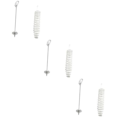 6 STK Vogelfütterer Gemüsestick Papageienfruchtgabel Lebensmittelspieß Edelstahl Obstgabel Edelstahl Futterspender Für Sittiche Rostfreier Stahl Obststand Chinchilla von Sosoport