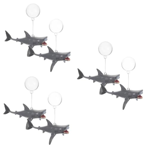 Sosoport 6 Sätze Aquarium-hai-Dekoration Ornament Haie Zubehör Für Aquarien Schwimmende Dekorationen Für Aquarien Schwimmende Aquarienverzierung Entzückende Aquariendekoration Tier Mini PVC von Sosoport