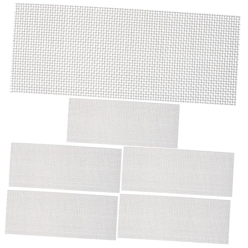 Sosoport 6St Aquatisches Netz Robustes Mesh-Pad Netz für Aquarien im Haushalt Mesh-Netze edelstahlgewebe wasserreiniger Mesh-Pad für den Haushalt stabiles Moosnetz Rostfreier Stahl Silver von Sosoport