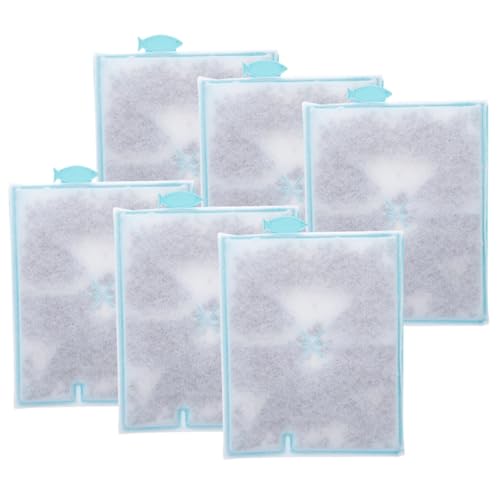 Sosoport 6er-Pack Aquarium-zubehör Wattepad-Set für Aquarien Weiche Baumwollfilter Zur Pflege Von Wasserpflanzen von Sosoport