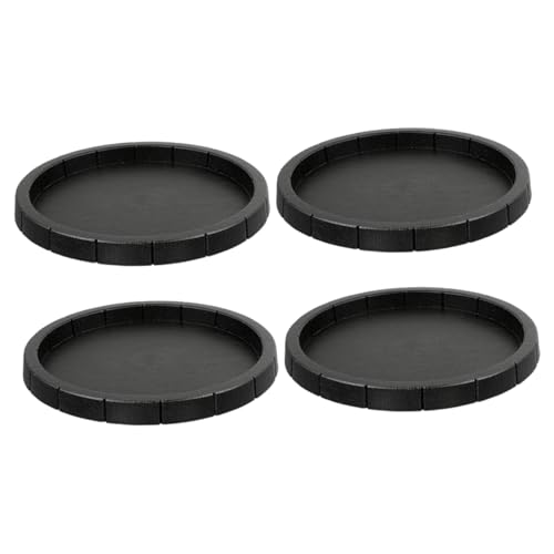 Sosoport 8 STK Futterschale für Reptilien Schüsseln für Haustiere Zubehör für Reptilienbecken pet Water Bowl Reptilien wasserschale Schüsseln Essen Wassernapf Plastik Black von Sosoport