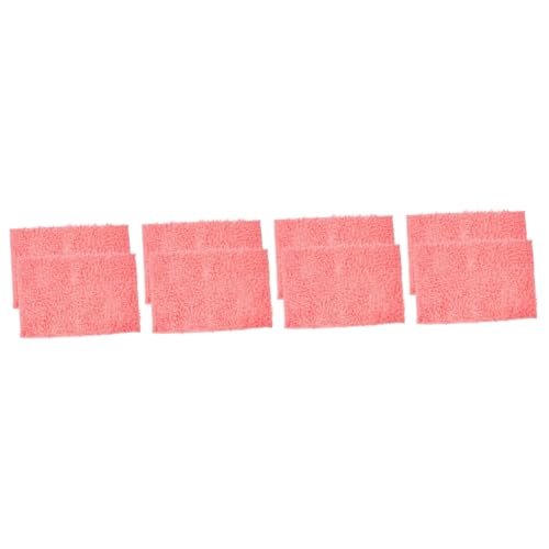 Sosoport 8 STK Hamsterstreu Meerschweinchenmatte Haustierbett Warm Halten Kleine Hamsterkäfigeinlage Weiches, Warmes Fleece-pad Tragbare Haustierunterlage Haustierzubehör Rosa Chenille von Sosoport