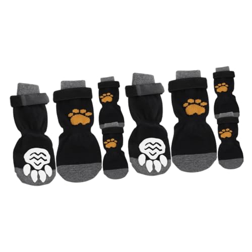 Sosoport 8 STK Haustier Hund Socken Paws pfotenschutz pfostenschuhe Welpenzubehör für kleine Hunde Pfotenschützer für kleine Hunde kompakte Baumwollsocken Atmungsaktive Socken für Haustiere von Sosoport