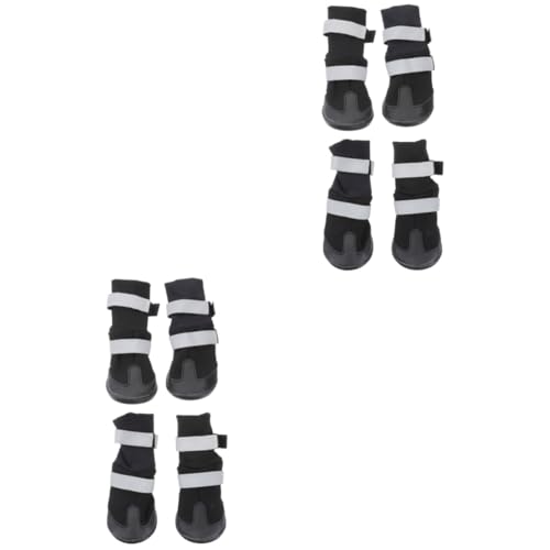 Sosoport 8 STK Stiefel Für Haustierhunde Schneestiefel Für Hunde Haustierschuhe Für Kleine Hunde Hundestiefel Für Schnee Haustierschuhe Für Große Hunde Haustier Hund Der Hund Winterschuhe von Sosoport