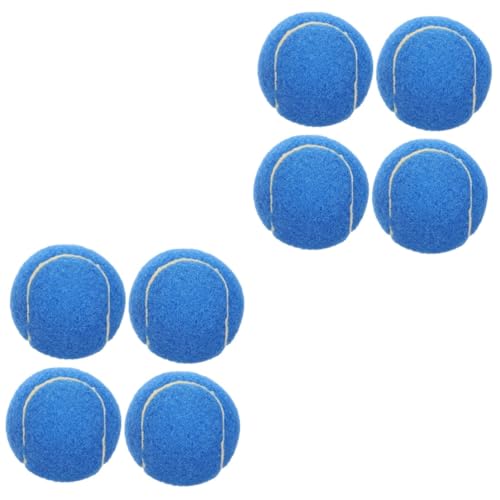 Sosoport 8 STK Haustier-Tennis Interactive Dog Toys Dog chew Toy Hund wirft Spielzeug Outdoor-Spielzeug Spielzeuge Hundebälle aus Gummi Mehrzweck-Welpenspielzeug Hohe Elastizität Beißball von Sosoport