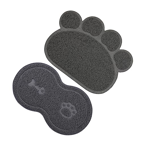 Sosoport 8 STK Haustiermatte Hund Tischsets Haustierfuttermatte Hunde Matte hundepolster Haustier rutschfeste Matte Futternapfauflage für Haustiere Welpen Katzenfutter Reiben der Matte PVC von Sosoport