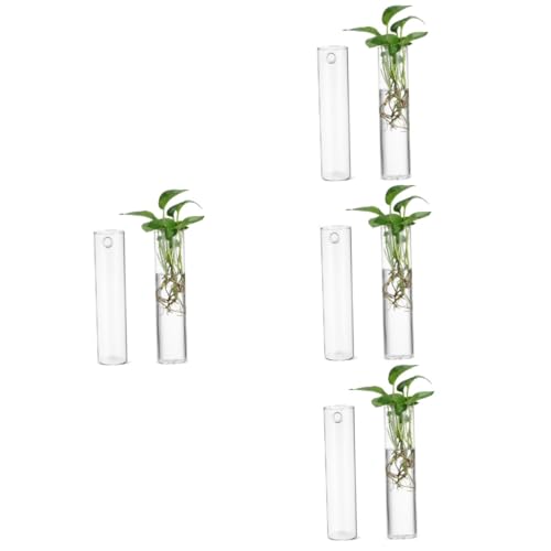 Sosoport 8 STK Wandvase Terrarienglas Wandterrarium klare Vasen Wandpflanzer Wandmontage blumentöpfe blumentopf Hängende Vermehrungsstationen hängende Pflanzgefäße für Zimmerpflanzen von Sosoport